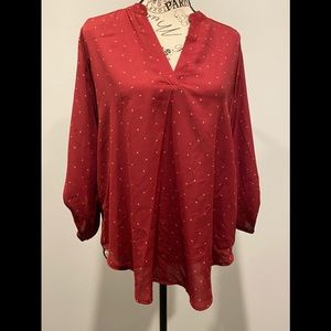 Warren Split Neck Blouse